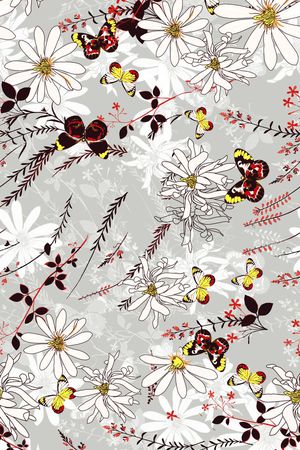 蝴蝶印花华亿平台图片