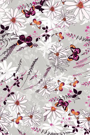 蝴蝶印花华亿平台图片