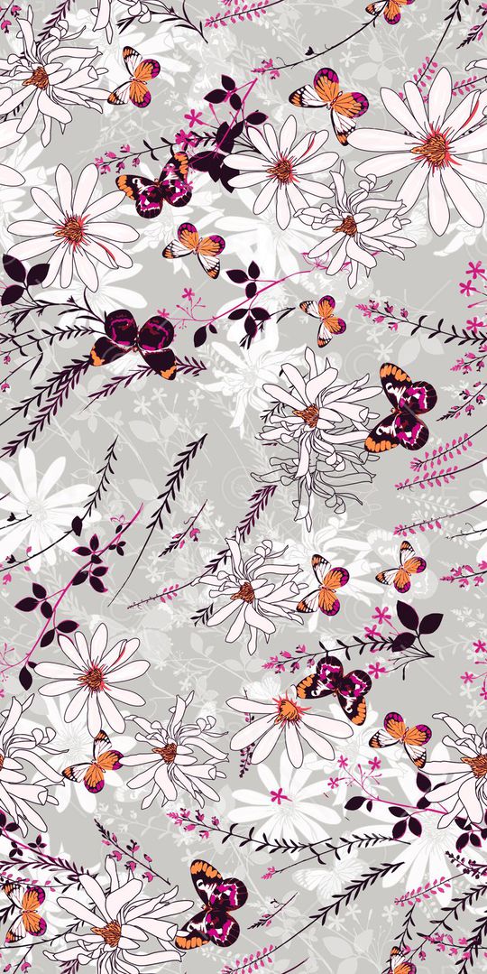 蝴蝶印花华亿平台图片