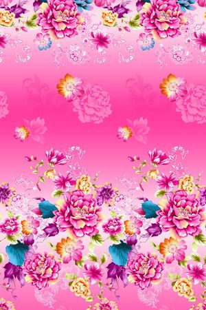 花卉 菊花 花朵 高贵 大气印花华亿平台图片