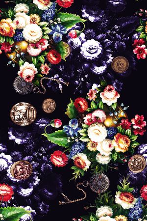 复古印花华亿平台图片