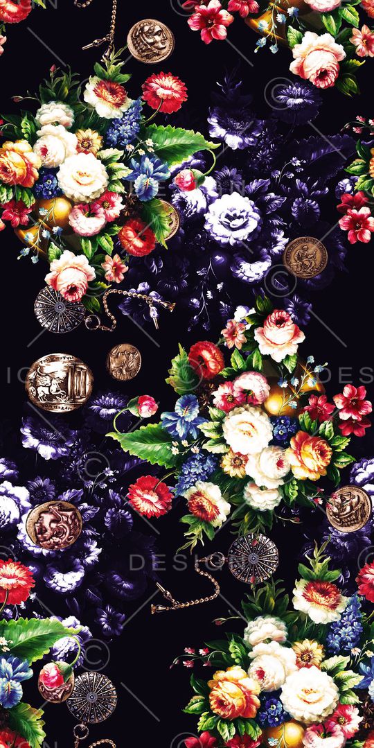 复古印花华亿平台图片