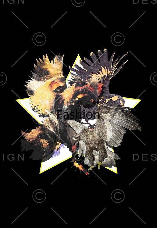 潮流时尚印花华亿平台图片