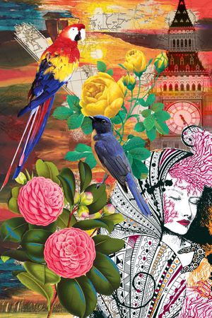 MAX-大牌风格印花华亿平台图片