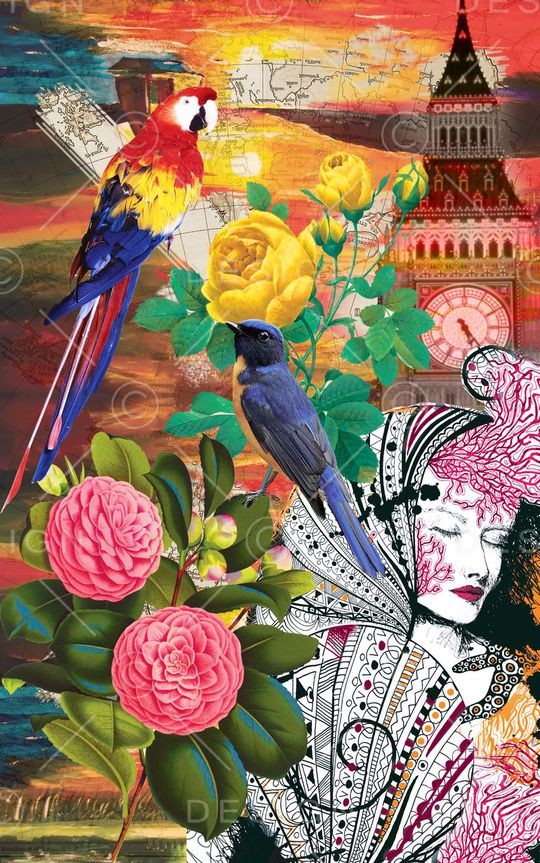 MAX-大牌风格印花华亿平台图片