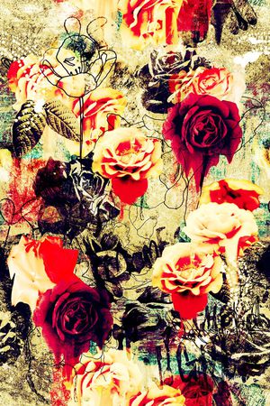 复古抽象印花华亿平台图片