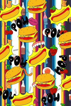 汉堡印花华亿平台图片