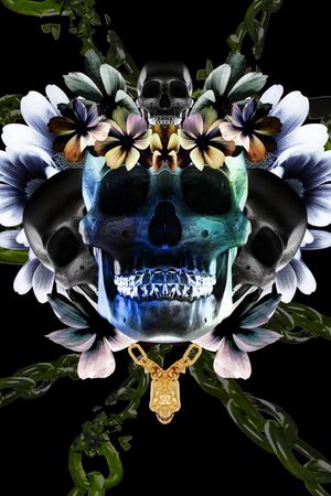 时尚颓废风格印花华亿平台图片