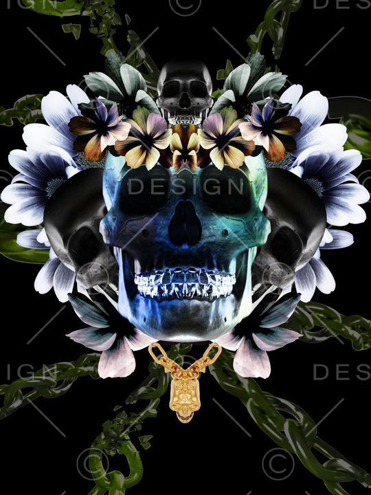 时尚颓废风格印花华亿平台图片