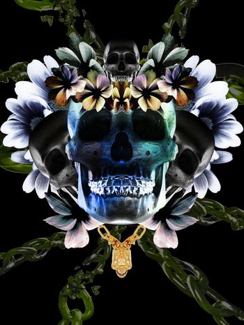 时尚颓废风格印花华亿平台图片