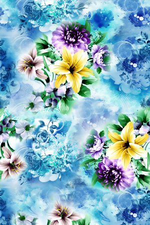 春夏  时尚印花华亿平台图片