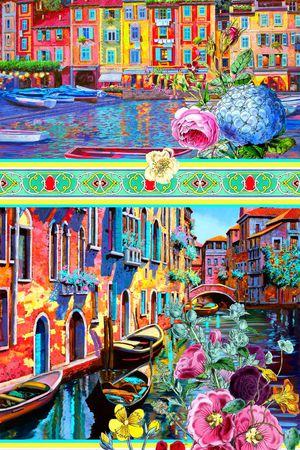 欧式印花华亿平台图片