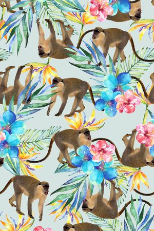 清新印花华亿平台图片