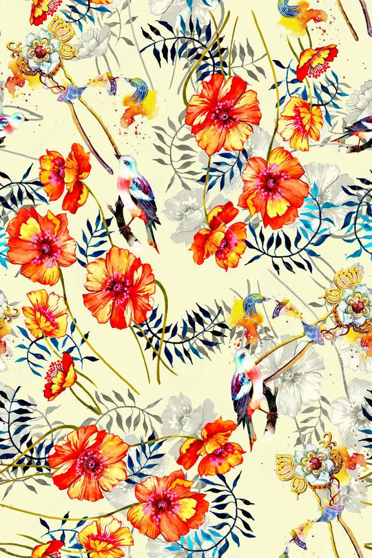 手绘印花华亿平台图片