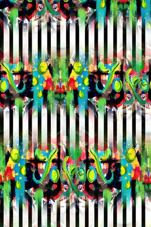 几何印花华亿平台图片