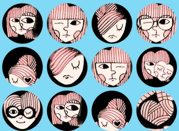 512693-时尚卡通个性人头