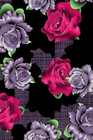 典雅时尚印花华亿平台图片