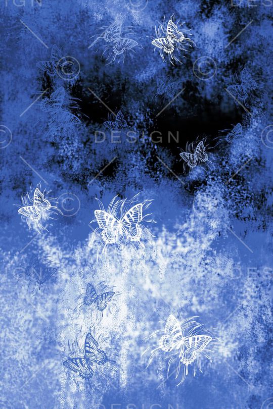 蝴蝶印花华亿平台图片