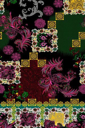 中国风印花华亿平台图片