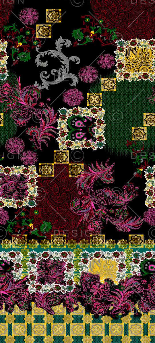 中国风印花华亿平台图片