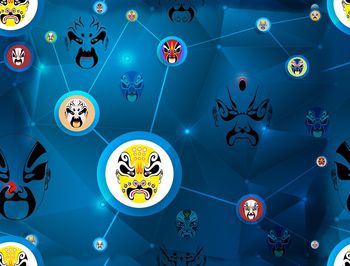 复古中国风印花华亿平台图片