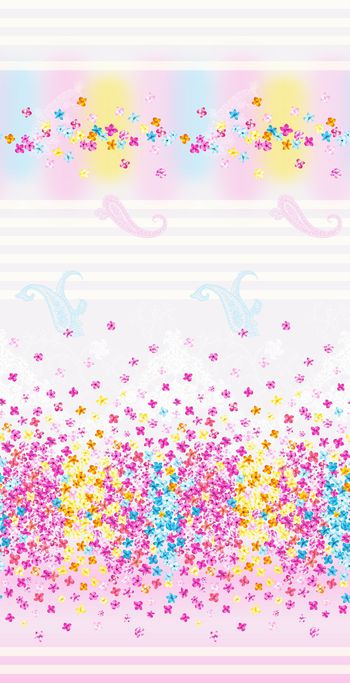 手绘花卉印花华亿平台图片