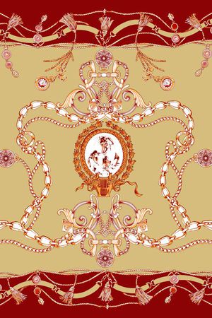 欧式宫廷风印花华亿平台图片