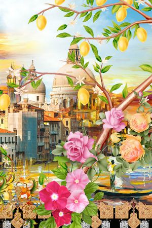 潮流时尚印花华亿平台图片