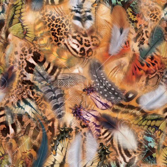 动物纹印花华亿平台图片