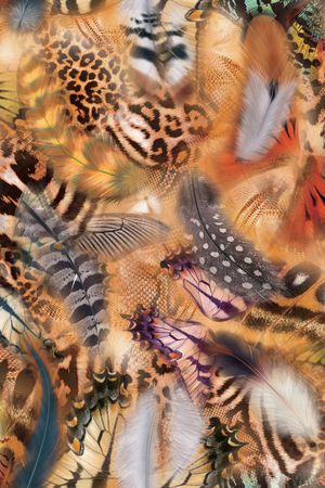 动物纹印花华亿平台图片