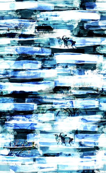 512995-时尚 潮流 抽象 水墨 数码 服装