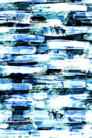 水彩印花华亿平台图片