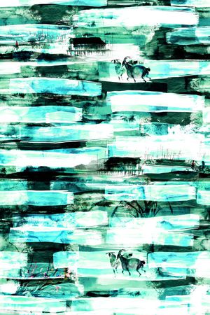 水彩印花华亿平台图片