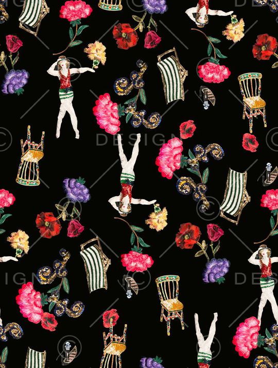 D&G风格印花华亿平台图片