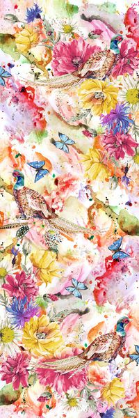 蝴蝶印花华亿平台图片