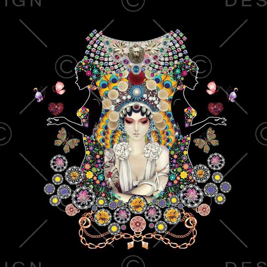 写意印花华亿平台图片