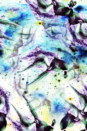 水墨印花华亿平台图片