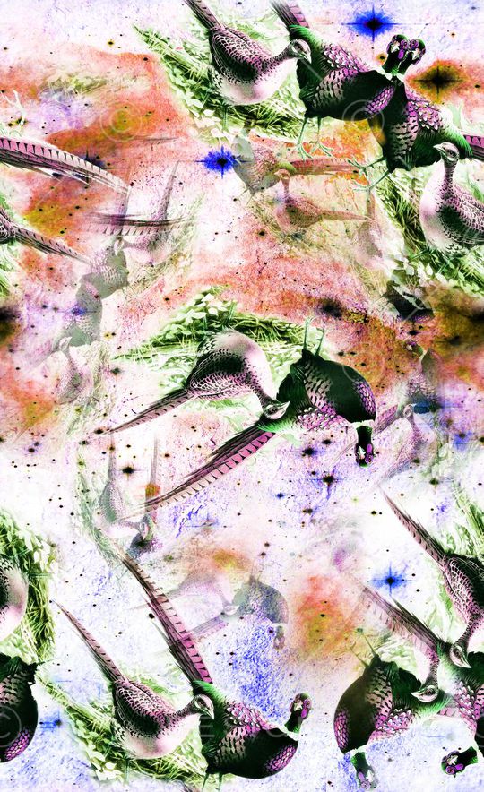 水墨印花华亿平台图片