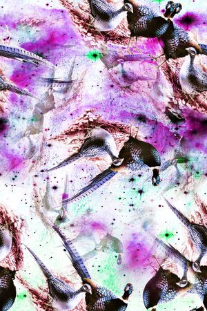 水墨印花华亿平台图片