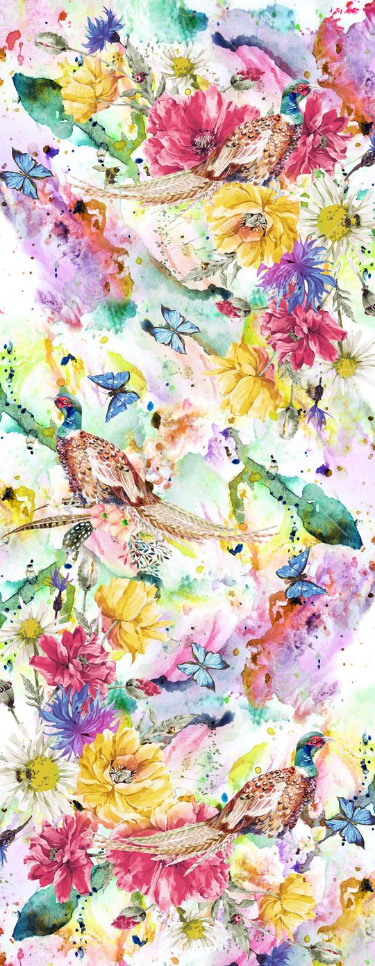 蝴蝶印花华亿平台图片