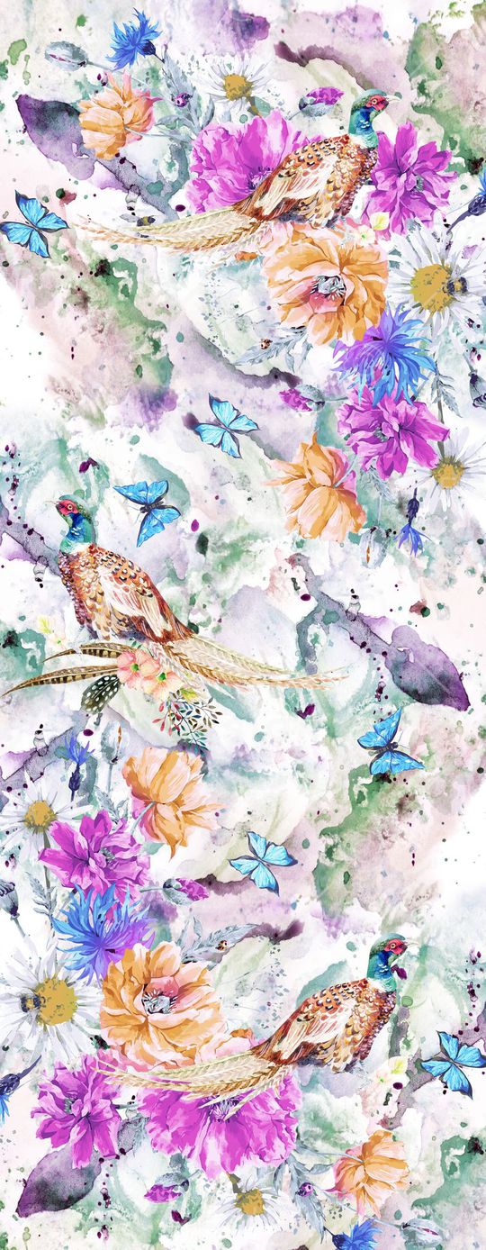 蝴蝶印花华亿平台图片