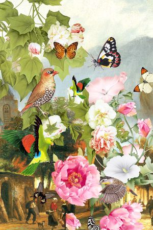 潮流时尚印花华亿平台图片