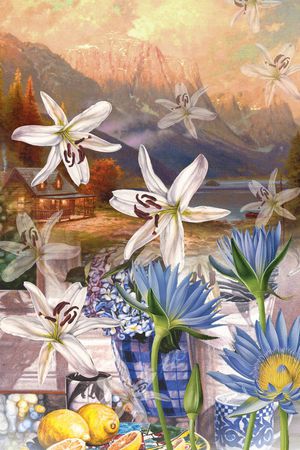 潮流时尚印花华亿平台图片