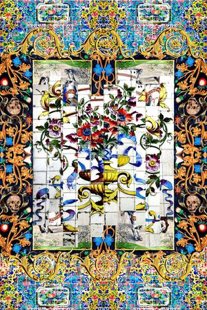 欧式印花华亿平台图片