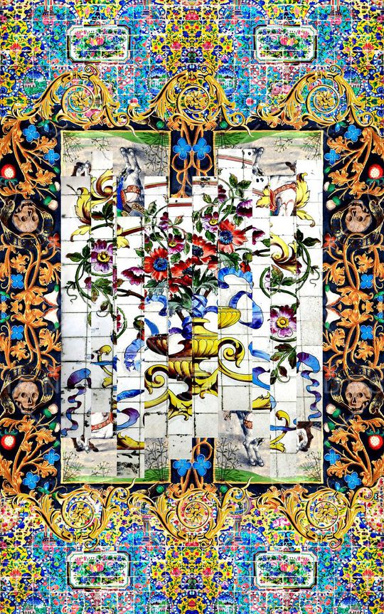 欧式印花华亿平台图片