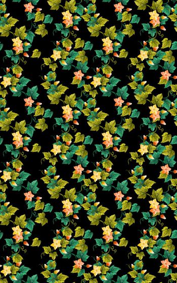 513210-复古，手绘 小碎花 男女装 衬衫 