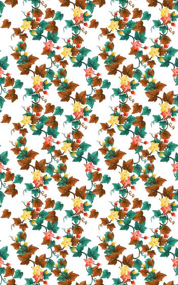 513216-复古，手绘 小碎花 男女装 衬衫 