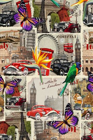 复古印花华亿平台图片