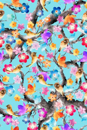 水彩印花华亿平台图片