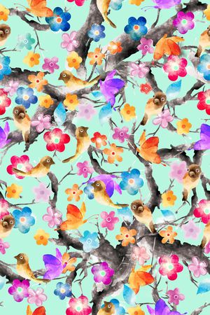 水彩印花华亿平台图片